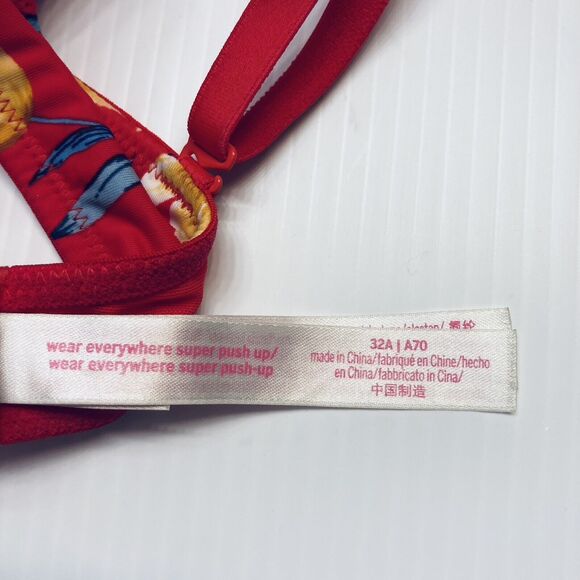 Alex Lee Aillon X Victoria's‎ Secret PINK Wear Everywhere Super Push-Up Bra 32A - Picture 11 of 11